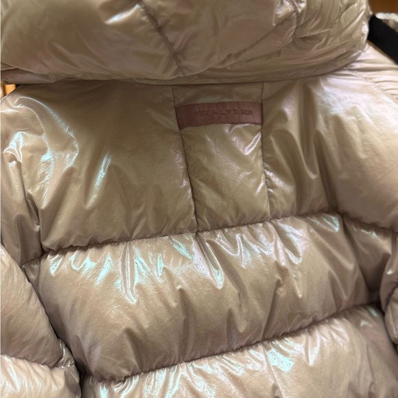 Moncler Shimmering Silver Puffer Coat - Picture 9 of 11